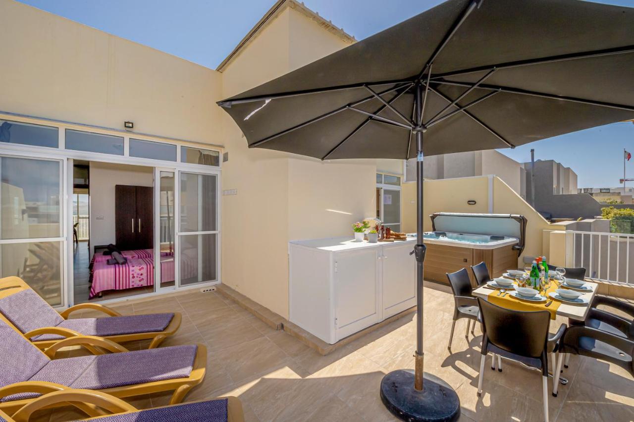 Summer Breeze Penthouse With Private Hot Tub & Terrace With Panoramic Views, By Getawaysmalta Меллиеха Экстерьер фото